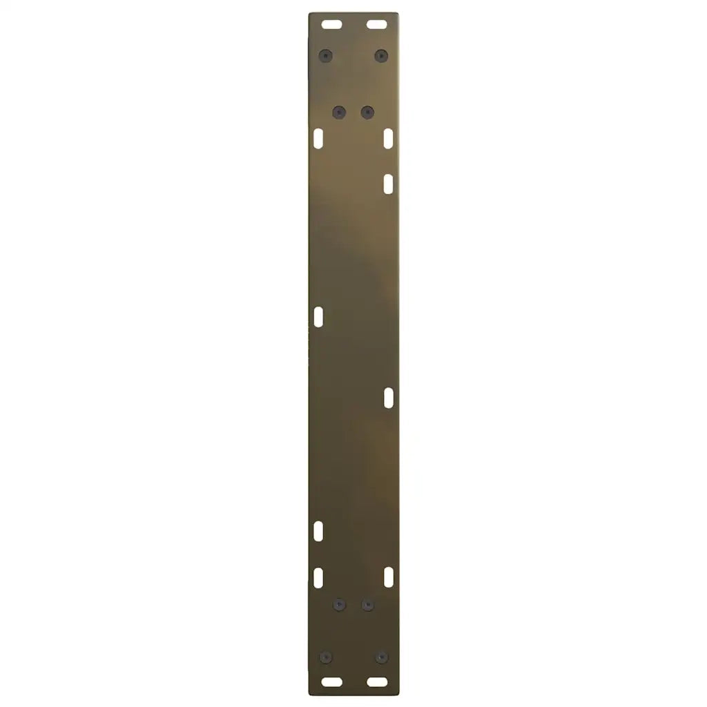 Gambe per tavolo da pranzo a forma di V 2 pz in acciaio naturale 70x(72-73,3) cm 4012647