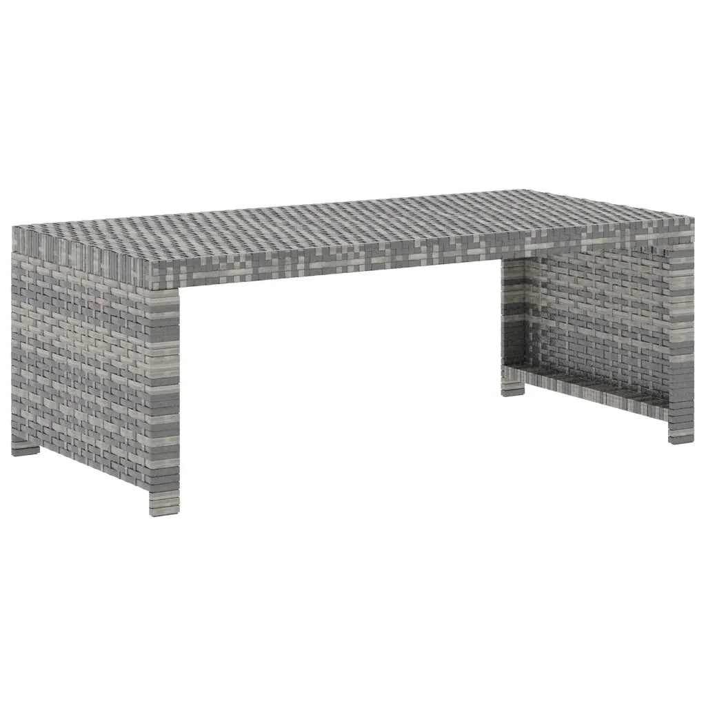 Set Divani da Giardino 5 pz | Set Salotto da Giardino con Cuscini in Polyrattan Grigio