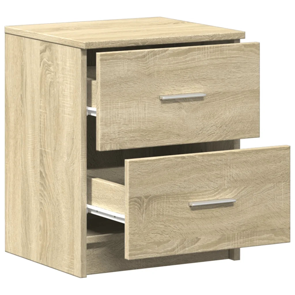 Comodino con 2 Cassetti Rovere Sonoma 40x36x50 cm 858789
