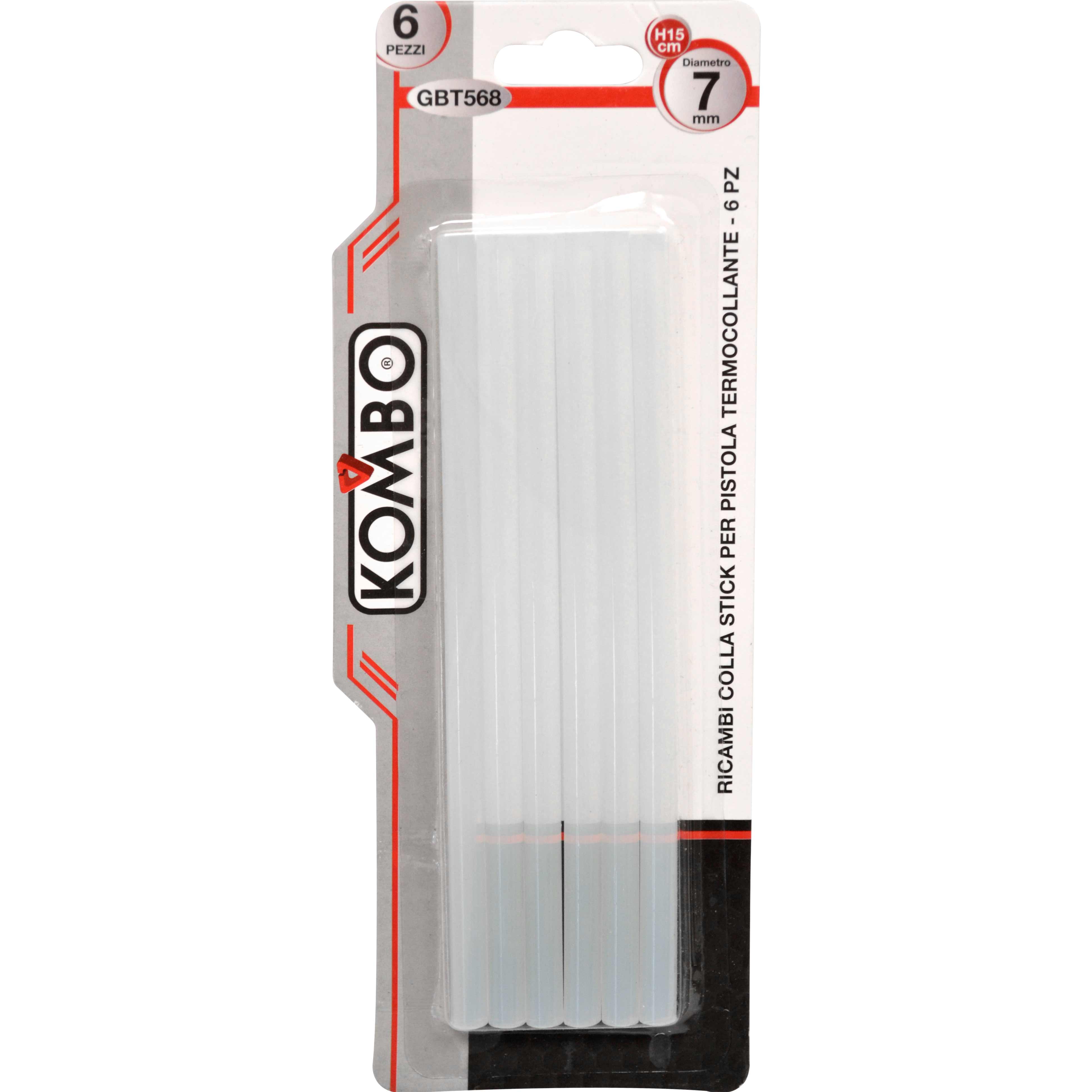 Stick Colla ricambio per Pistola Termocollante 6pz 7x200mm