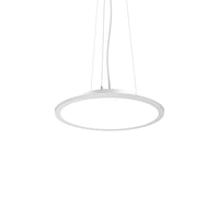 Sospensione Moderna Fly Slim Alluminio-Plastiche Bianco Led 26W 4000K D45Cm
