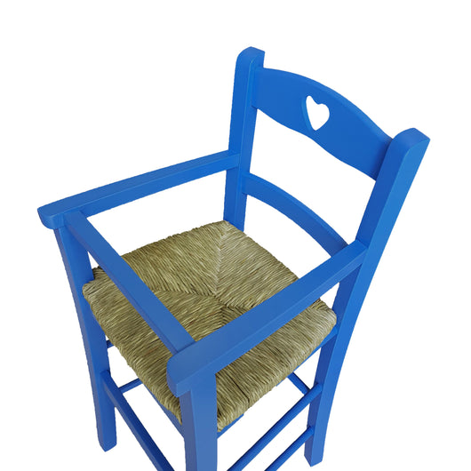 Seggiolone bimbo laccato blu