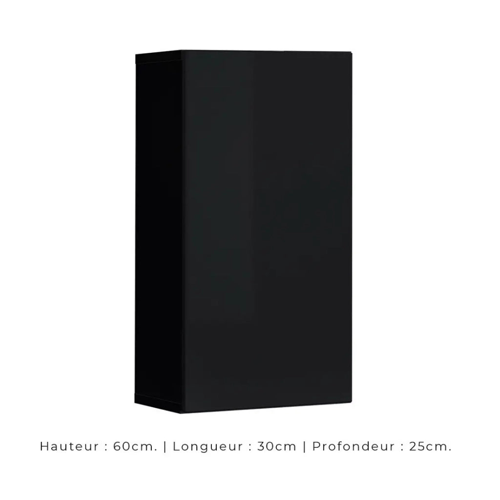 Set di mobili da salotto in stile industriale SWITCH M2. Colore nero.