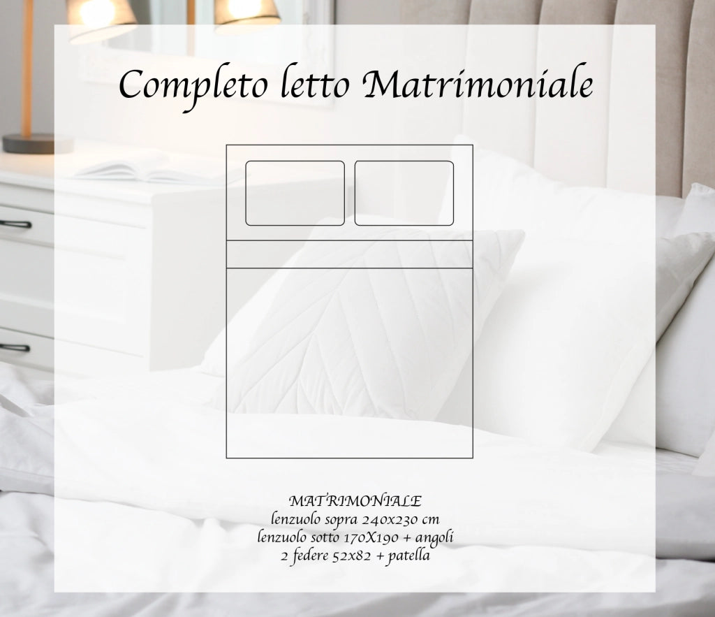 Completo letto matrimoniale a tinta unita set lenzuola Prodotto italiano 100% Cotone - Fragola - Matrimoniale