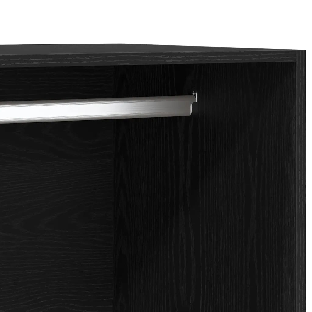 Guardaroba Rovere Nero 50 x 50 x 200 cm Legno multistrato CFW4415744