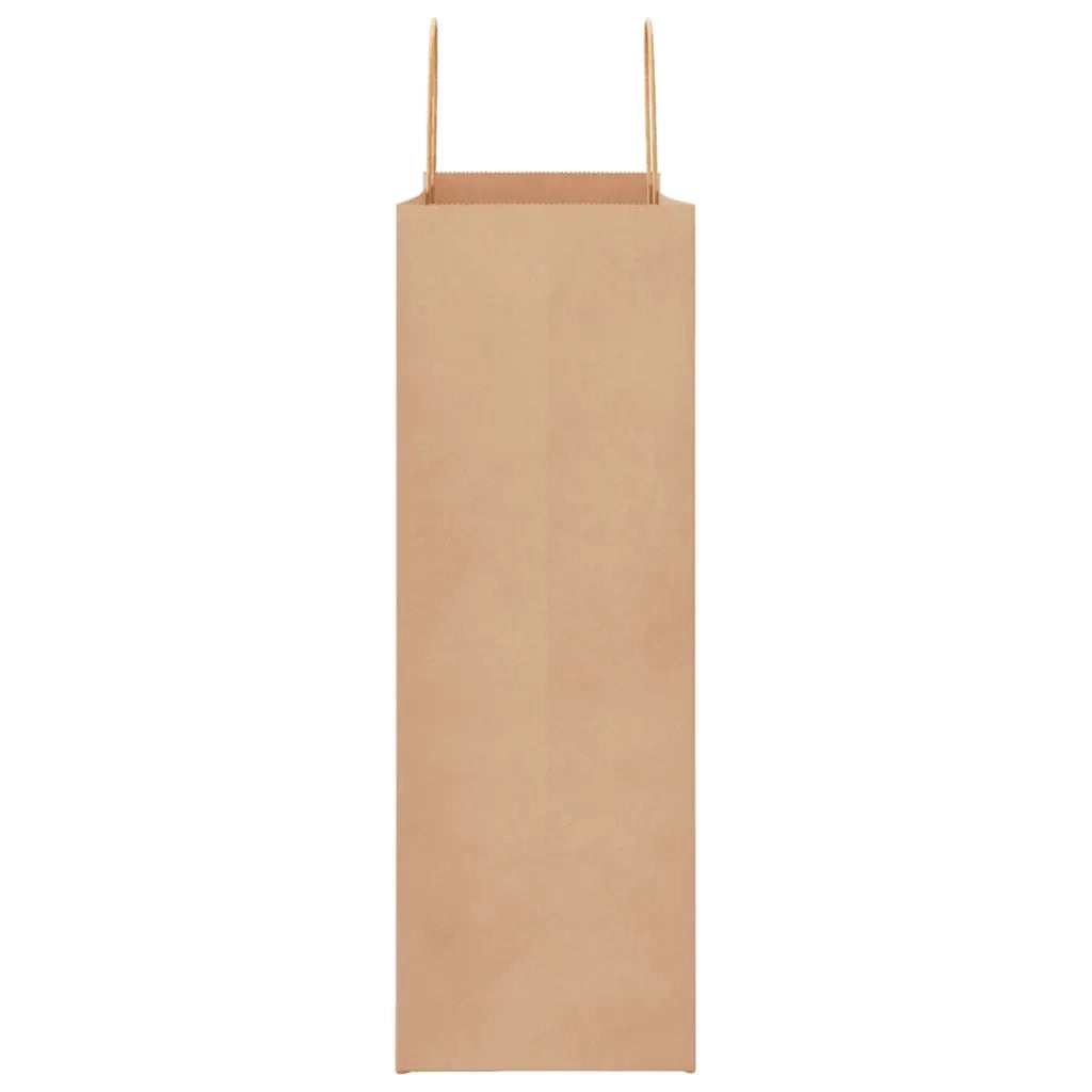 vidaXL Sacchetti di Carta 250 pz con Manici Marrone 45x17x48 cm