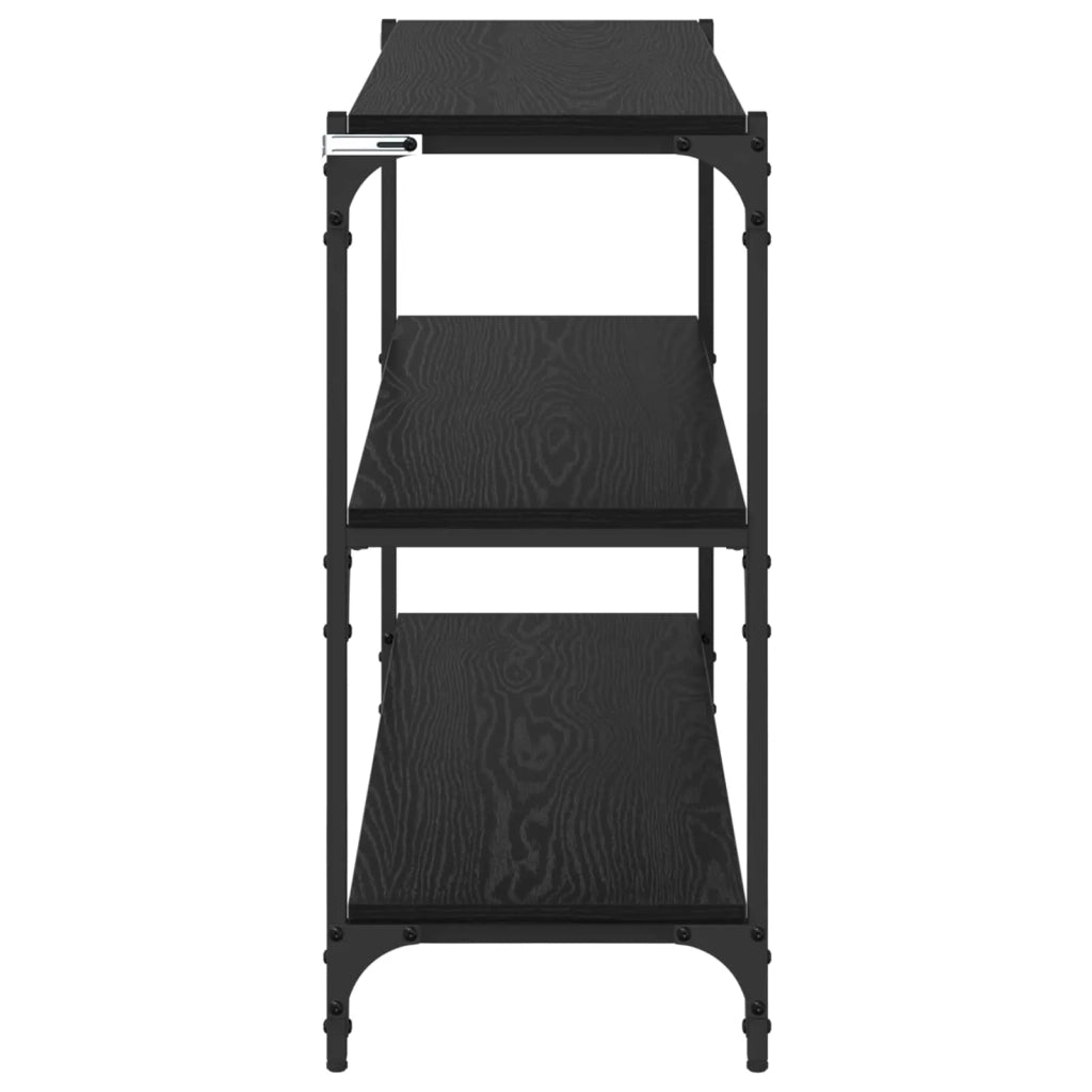Armadio per Libri Rovere nero 100 x 33 x 70,5 cm