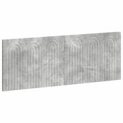 Testiera da Muro ALKMAAR Grigio Cemento Legno ingegnerizzato 896298
