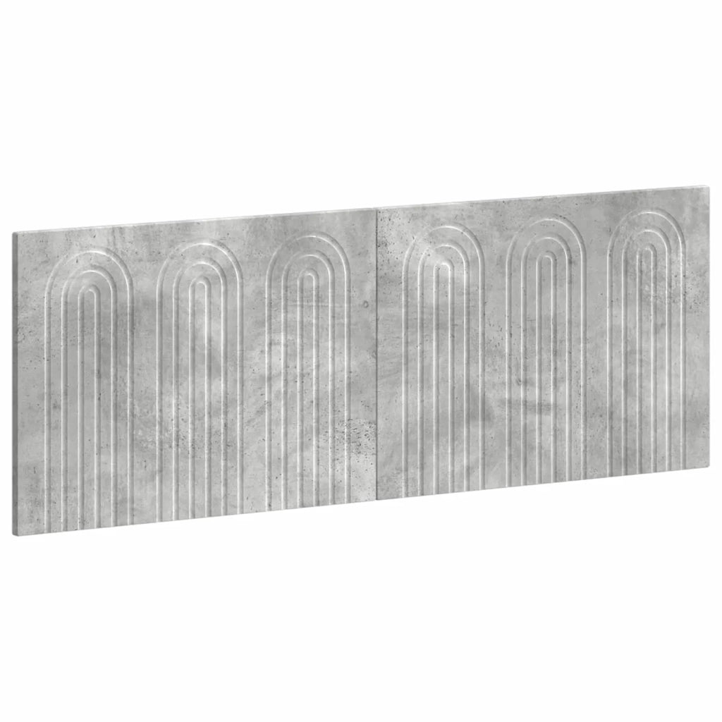Testiera da Muro ALKMAAR Grigio Cemento Legno ingegnerizzato 896298
