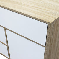 Mobile Emory 119x39,5x85,6 h cm in Truciolare bilaminato Bianco