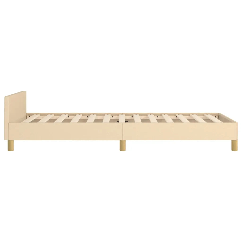 Giroletto senza Materasso-Struttura Letto Crema 100x200 cm in Tessuto 613122