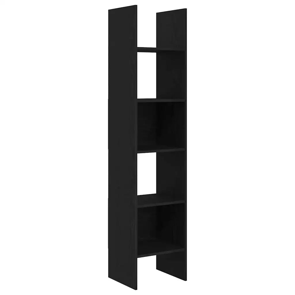 vidaXL Armadio per Libri Rovere nero 40 x 35 x 180 cm