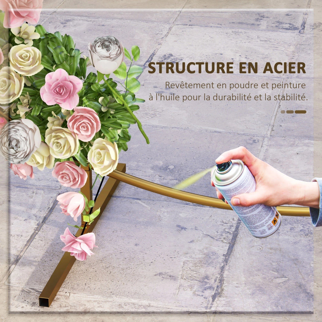 Arco da giardino per rose e piante rampicanti ¨C zephmum ¨C dorato