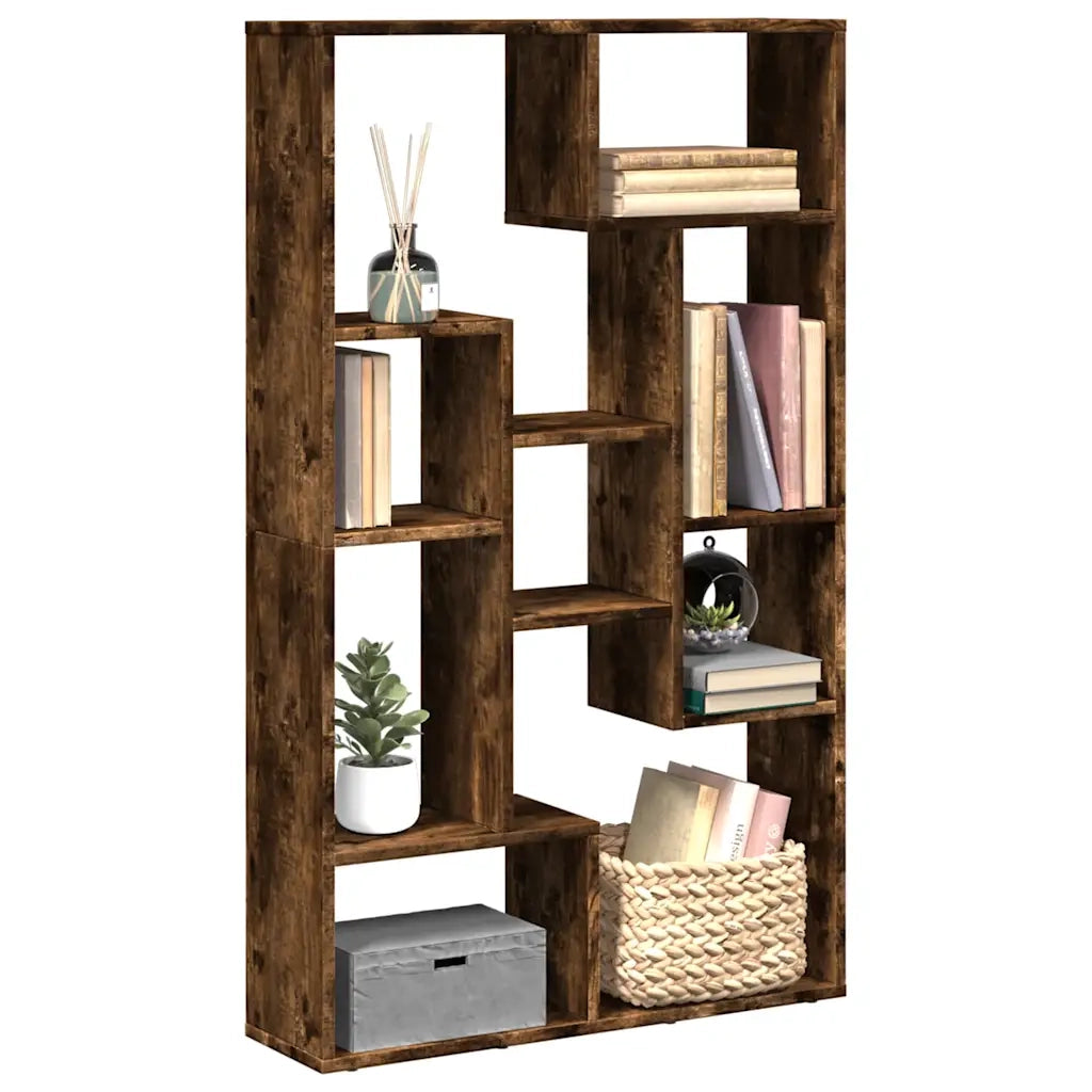 Libreria Rovere Fumo 72x20x120,5 cm in Truciolato 858160