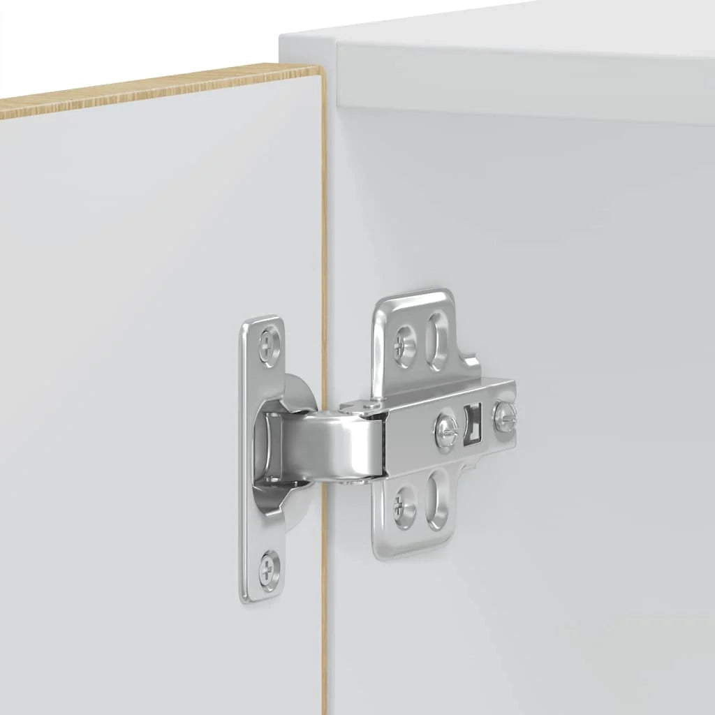 Set di 2 mobili per forno con piedini regolabili 60 x 57 x 207 cm design classico legno ingegnerizzato rovere Sonoma 02_0055719