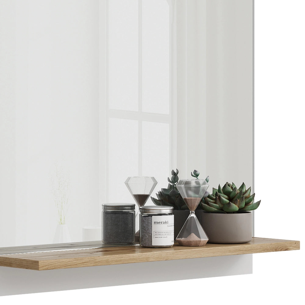 Vicco Specchio contenitore bagno Bianco 60 x 67 cm con ripiano