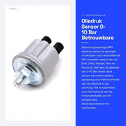 Sensore di Pressione Olio - 0-10 Bar - Misurazione di Pressione Accurata - Adatto per Diversi Modelli VW - M10 - Sensore di Precisione - Ideale per Auto di Ricambio