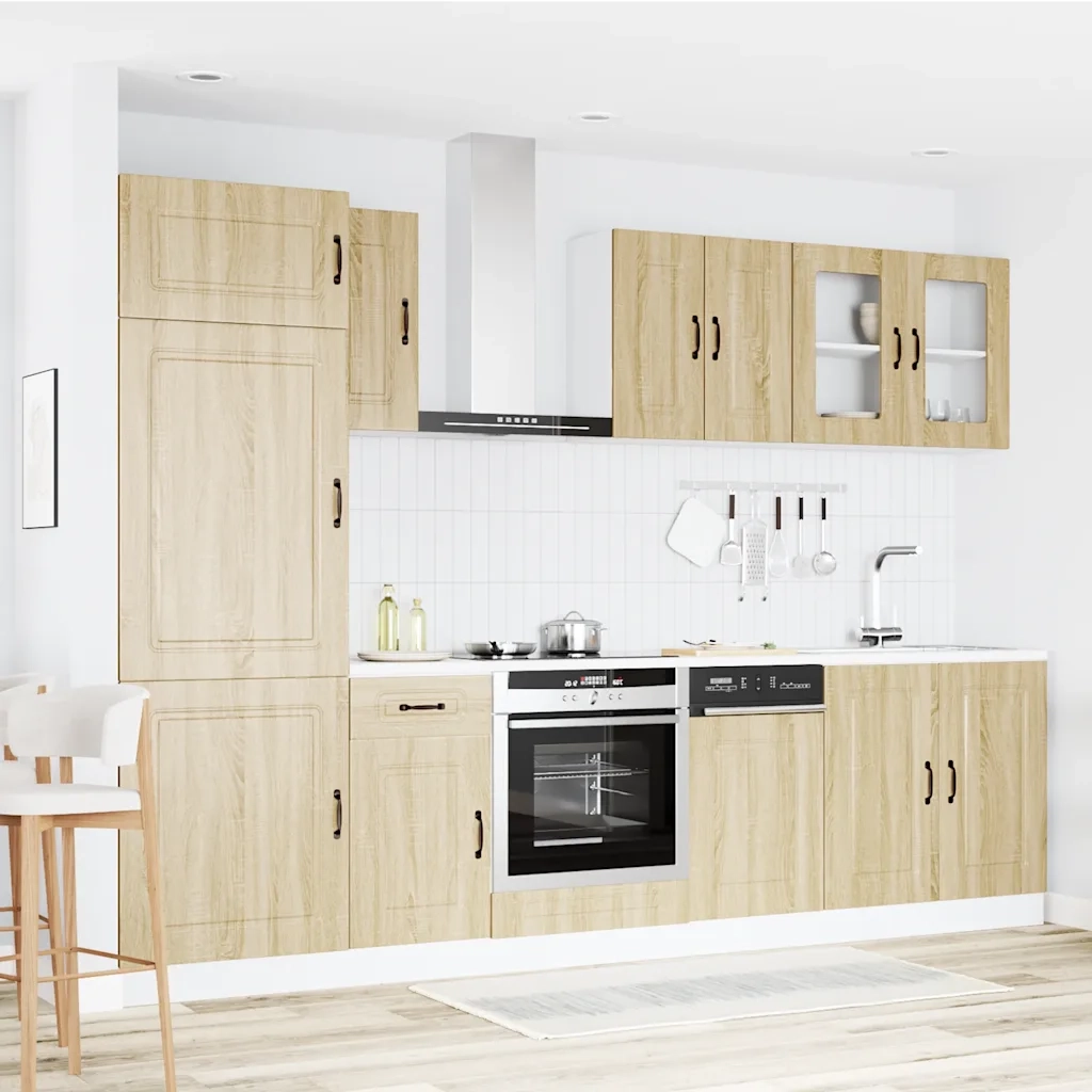 Set Mobili da Cucina 8 pz Kalmar Rovere Sonoma in Truciolato 3314794