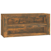 Scarpiera | Mobile per scarpe Rovere Fumo 100x35x45 cm in Legno Multistrato