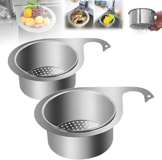 Spazzola a forma di svastica - Acciaio inossidabile 8 x 14 cm - Ideale per canneto e bidone dell'acqua di cucina