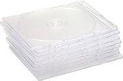 Set di contenitori per CD trasparenti - Contenitore a cassetta - Contenuto 10 - Contenitore di archiviazione - Protezione - Materiale duraturo - Contenitori per CD