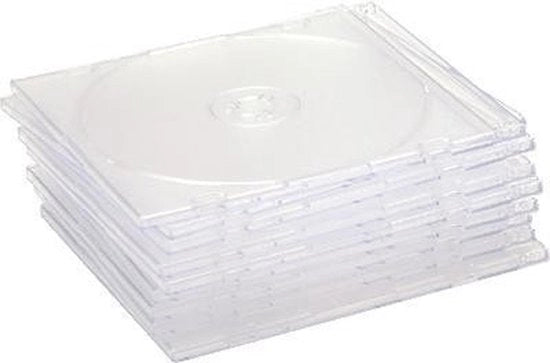 Set di contenitori per CD trasparenti - Contenitore a cassetta - Contenuto 10 - Contenitore di archiviazione - Protezione - Materiale duraturo - Contenitori per CD