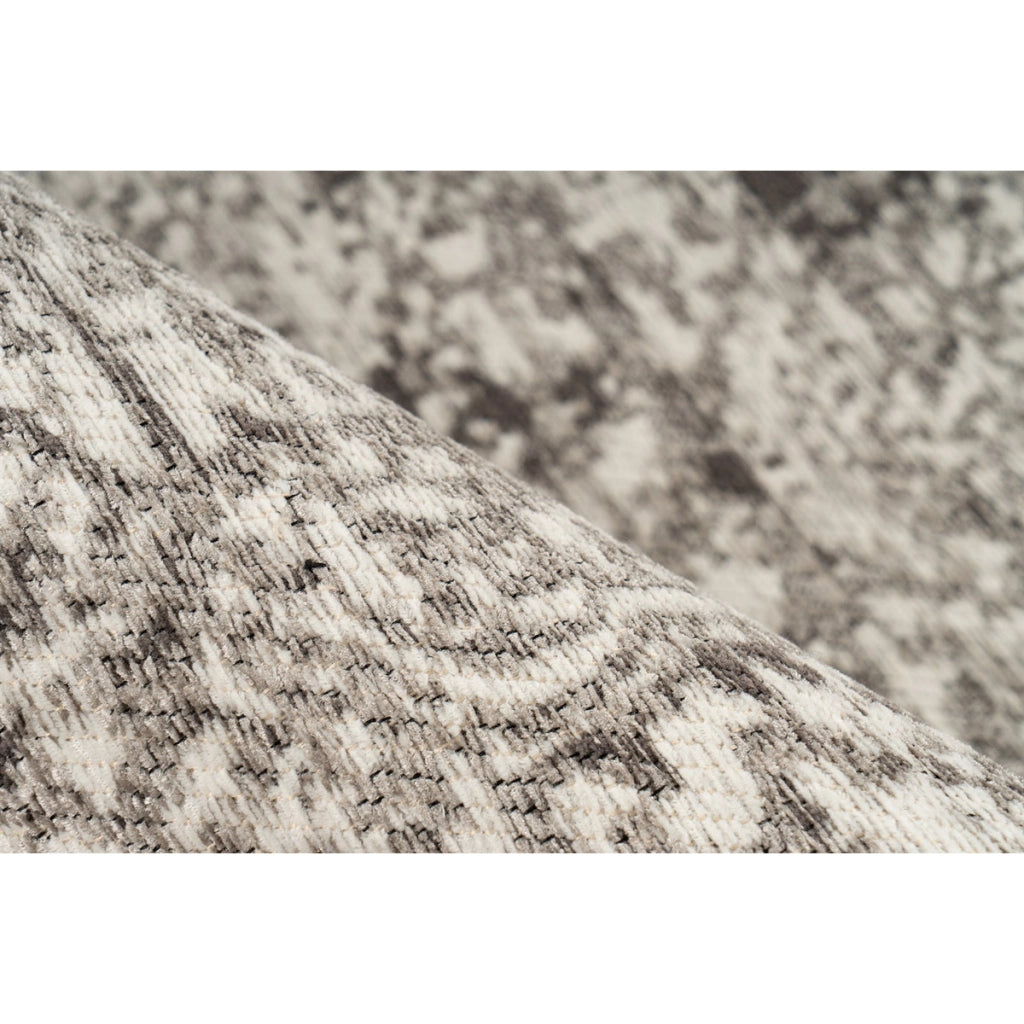 Tappeto vintage Davio 200 in grigio e cotone