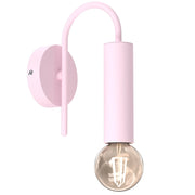 Applique Loppe 1xE27 rosa in metallo Luminex
