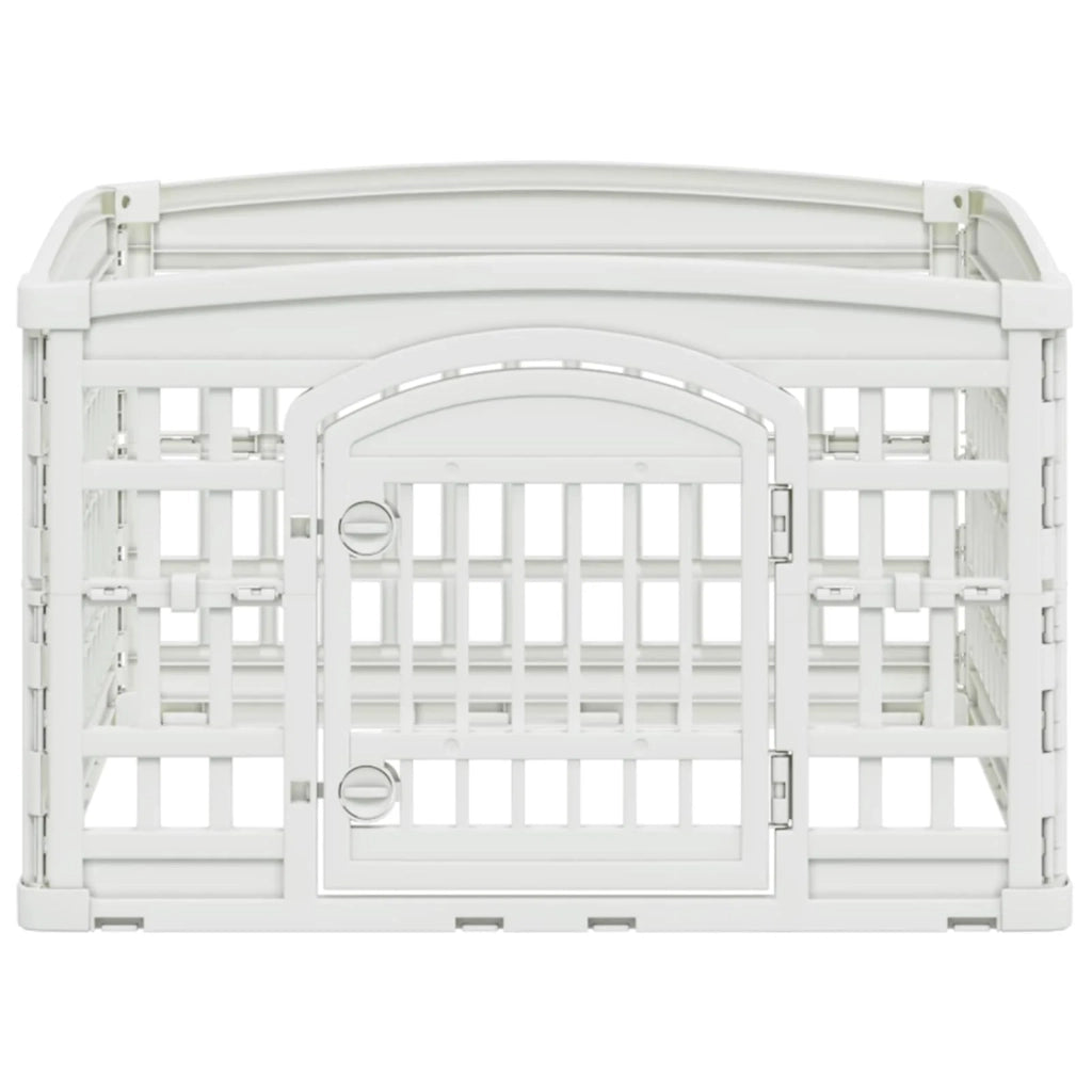 Parco giochi per cani a 4 pannelli Bianco 91 x 91 x 58 cm 42027219