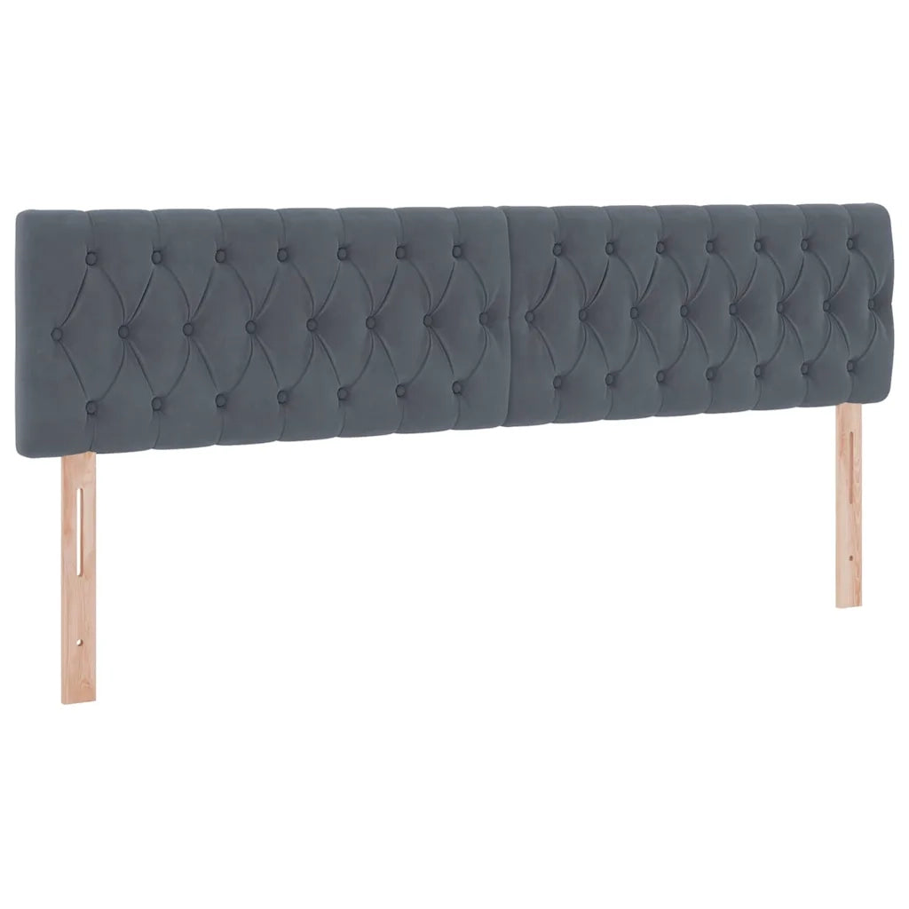 Letto con Contenitore Grigio scuro 180 x 200 cm Velluto