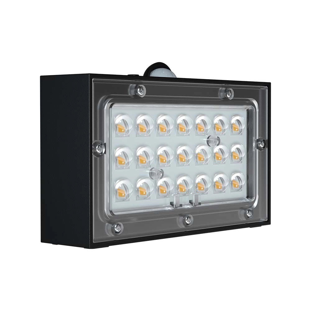 Applique solare V-TAC VT-403 3W CCT 350lm nera PIR IP65