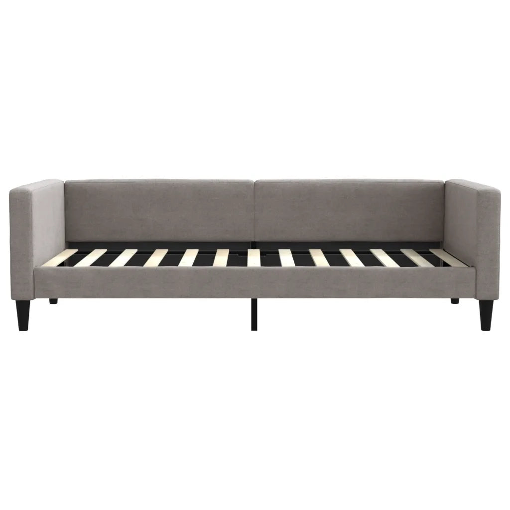 Letto singolo | Letto per adulti | Letto da Giorno Tortora 90x200 cm in Tessuto