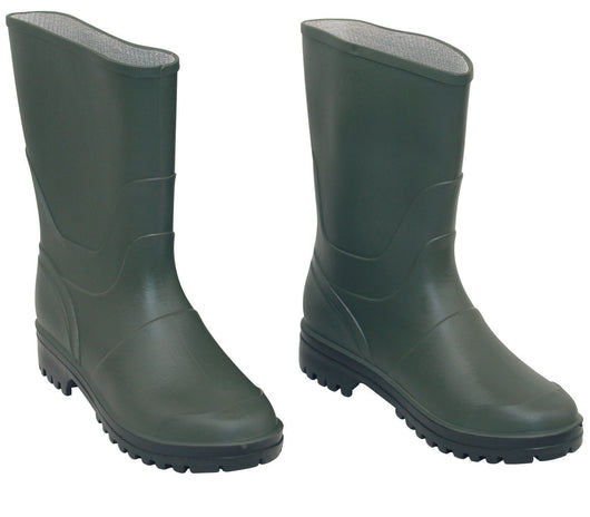 STIVALI IN PVC VERDI TRONCHETTO N 40