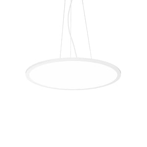 Sospensione Moderna Fly Slim Alluminio-Plastiche Bianco Led 53W 4000K D60Cm