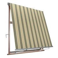 Tenda da Sole a Caduta Bracci Esterno Avvolgibile per Balcone Veranda Panarea Formato: 4 x 2.5 m, Colore: Beige/Verde