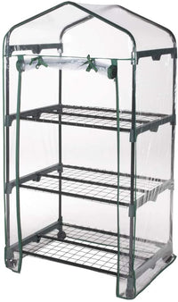 Serre da Balcone a Ripiani Ruote Trasportabile Terrazzo Orto Giardino Verdelook Formato: 3 Ripiani