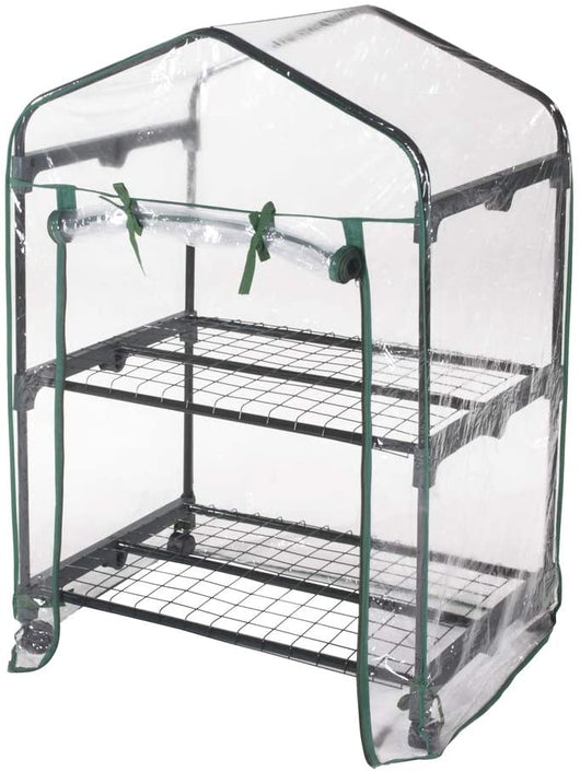 Serre da Balcone a Ripiani Ruote Trasportabile Terrazzo Orto Giardino Verdelook Formato: 2 Ripiani