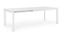 Tavolo da Esterno Giardino Allungabile Pranzo in Alluminio Bianco Konnor Formato: 200-300 cm