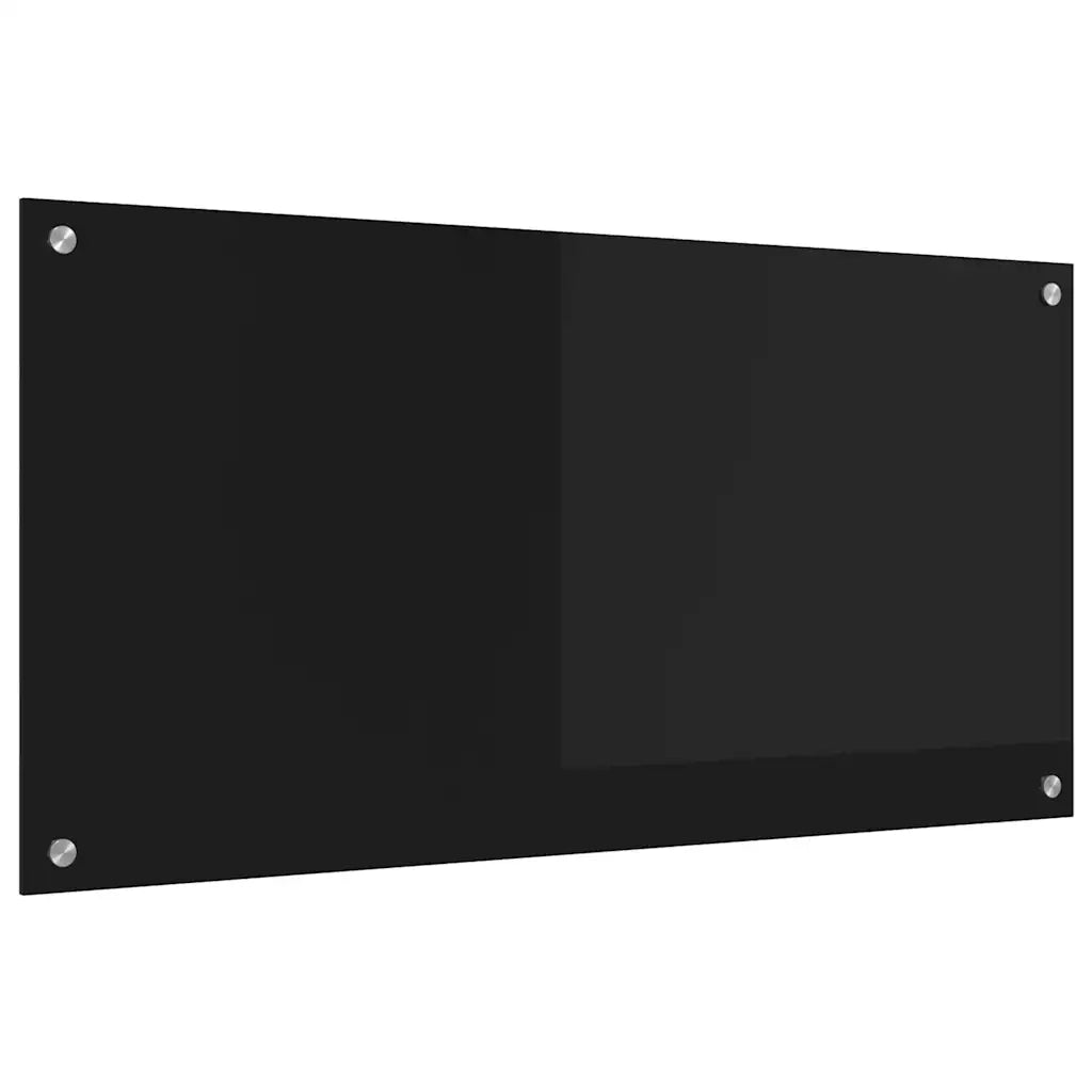 Schienale da cucina Nero 100 x 50 cm vetro temperato CFW9390566