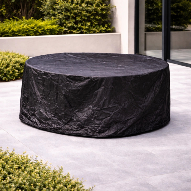 Copertura per tavolo rotondo + sedie TITANIUMÂ® Nero - 120 x 120 x 85 cm