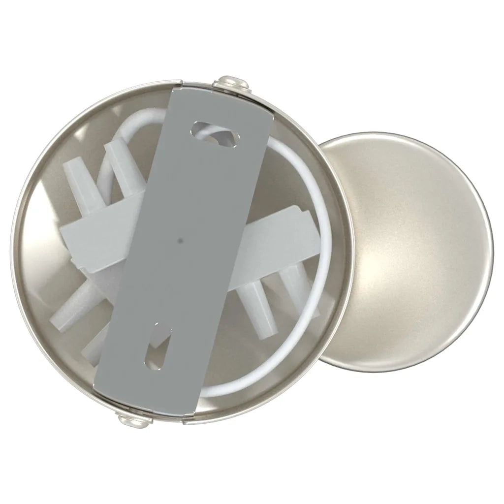 Faretto da soffitto Nichel 6,5 x 6 x 11,5 cm Metallo 4108178