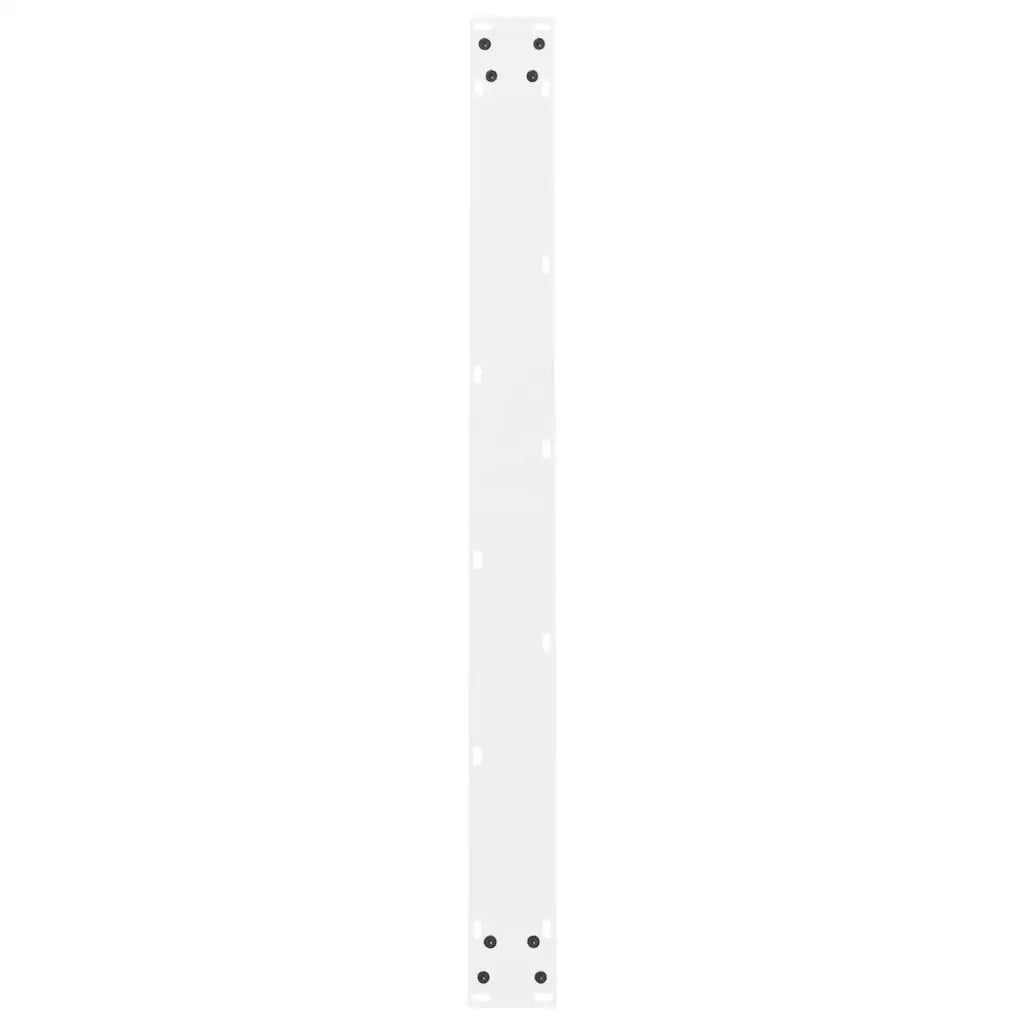 vidaXL Gambe per tavolo da pranzo bianche 2 pz 100x(72-73) cm in acciaio