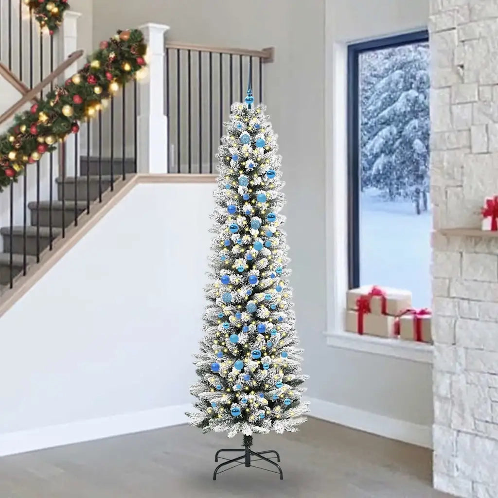 Albero di Natale artificiale con 300 LED Bianco 240 cm 3396136