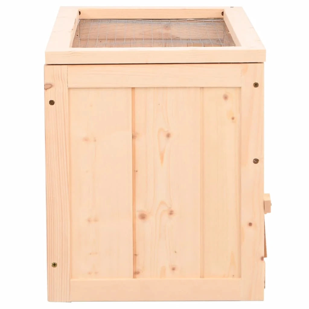 Gabbia per criceti 60 x 30 x 35 cm in legno massello di abete marrone 02_0041679