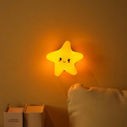 Lampada da Notte in Silicone con Assorbimento Magnetico, Decorativa per Camera da Bambini, Lampada da Terra a Forma di Stella