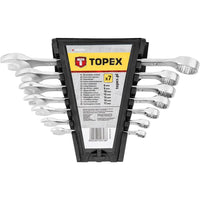 Topex 35d379 set chiavi combinat ate 7 pezzi, 6-17mm ds
