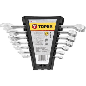 Topex 35d379 set chiavi combinat ate 7 pezzi, 6-17mm ds