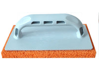 frattazzo in gomma manico in plastica col. arancio (a grana grossa) cm. 14x22 cod:ferx.vit36269