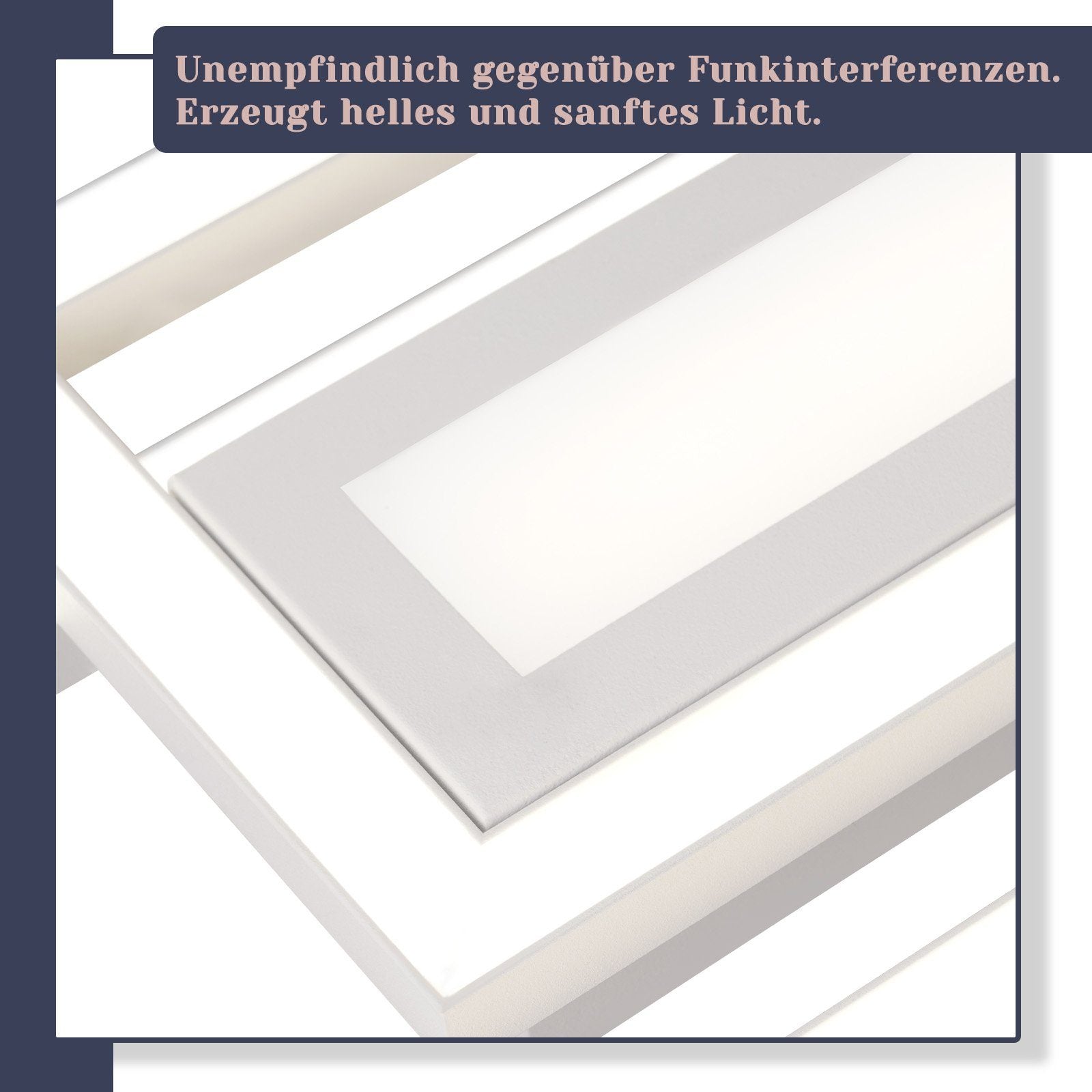 ZMH Lampada da soffitto plafoniera LED moderna 50W dimmerabile telecomando