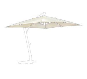 Telo Ricambio per Ombrellone da Giardino 3x3 3x4 Bianco Ecru Capua Bizzotto Formato: 3 x 3 m